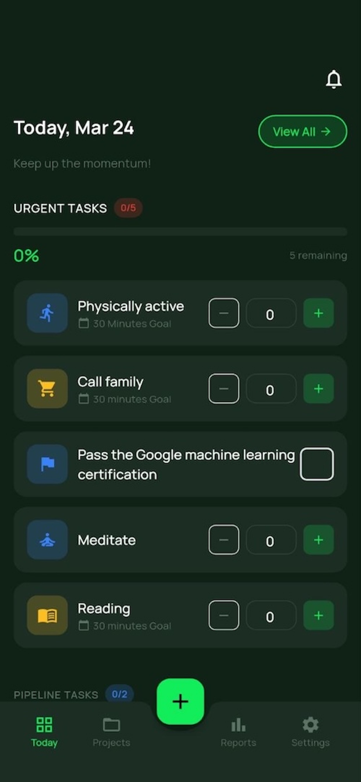 GoalFrame Mobile View