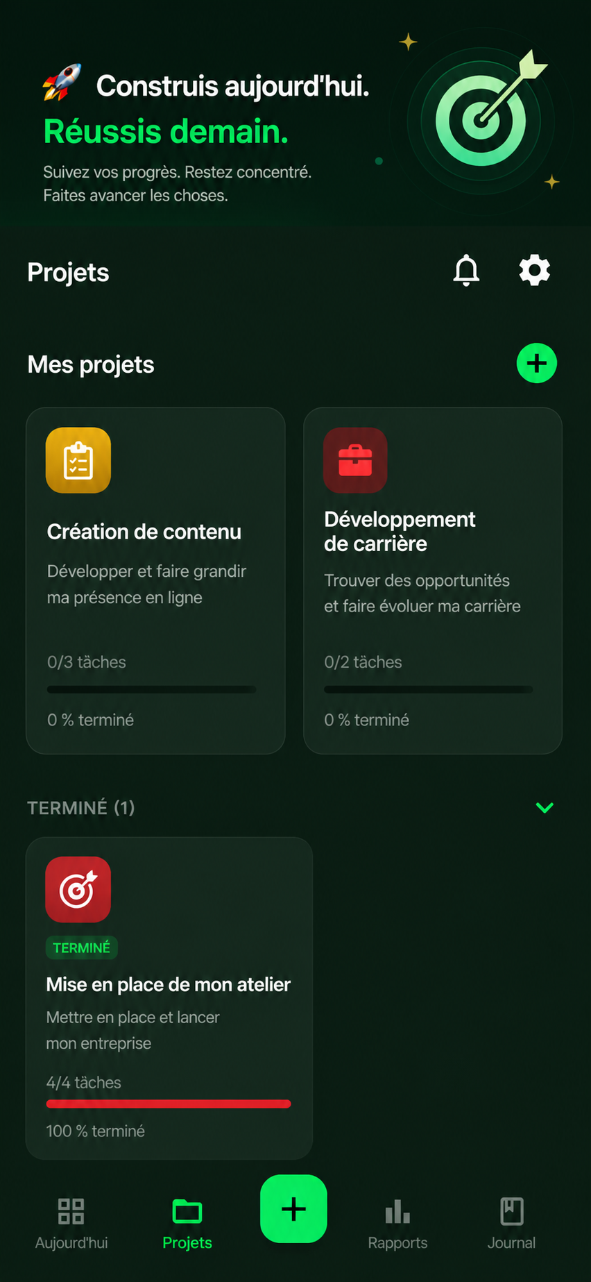 Organisation de Projets GoalFrame